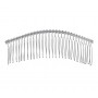 Pieptene din metal BT013 Argintiu pentru decor par sau Voal de Mireasa - 30 pini